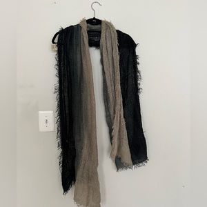 Green/grey ombre distressed scarf! Great for fall/winter!